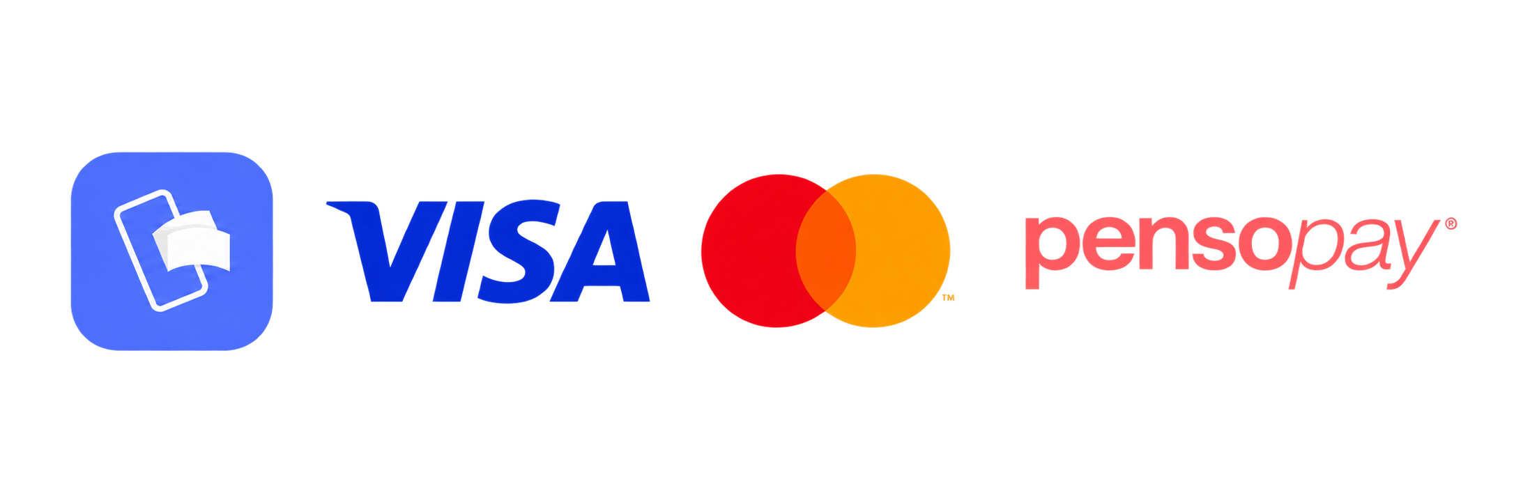 Betalingsmetoder Visa, Mastercard, Pensopay